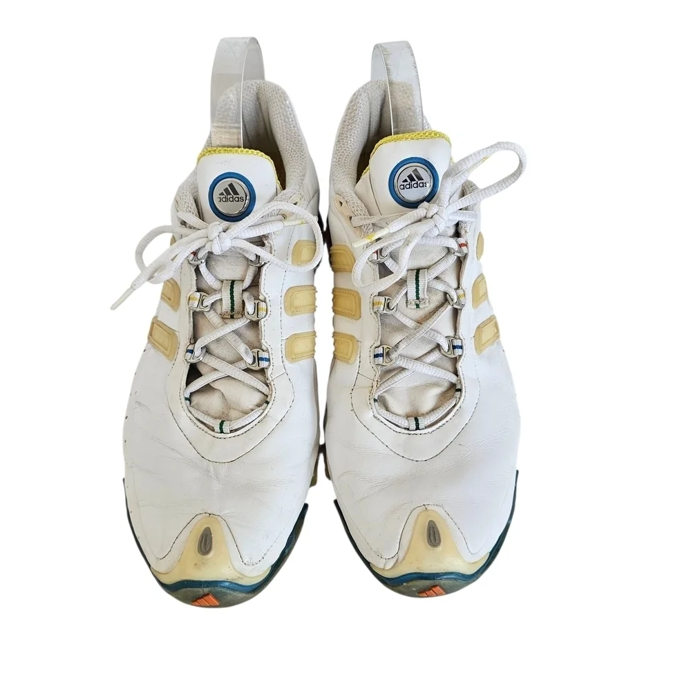 adidas White and Multicolor Athletic Shoes